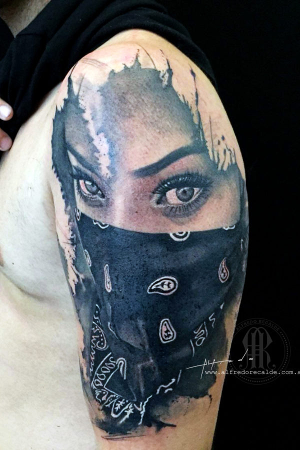 mujer bandana